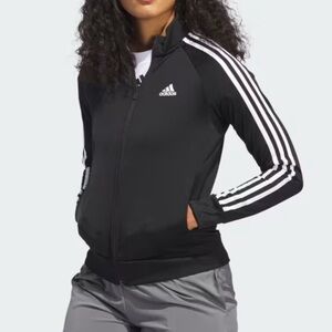 Adidas track athletic jacket black